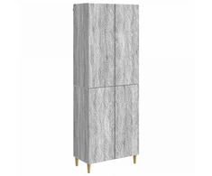 Spintelė 2 pcs Pilka Sonoma Apdirbta mediena