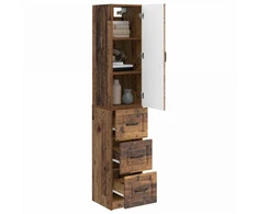 Spintelė 2 pcs Sendintos medienos 33 x 34,5 x 87 cm