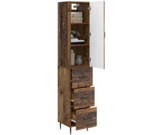 Spintelė 2 pcs Sendintos medienos 33 x 34,5 x 90 cm