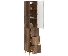 Spintelė 2 pcs Sendintos medienos 33 x 34,5 x 90 cm