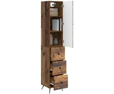 Spintelė 2 pcs Sendintos medienos 34,5 x 34,5 x 90 cm