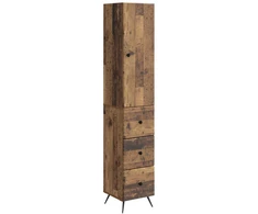 Spintelė 2 pcs Sendintos medienos 34,5 x 34,5 x 90 cm