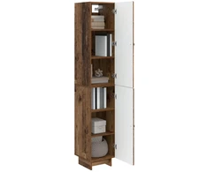 Spintelė 2 pcs Sendintos medienos 34,5 x 33 x 90 cm
