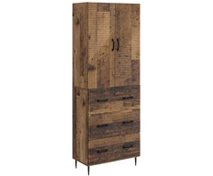 Spintelė 2 pcs Sendintos medienos 66 x 34,5 x 90 cm