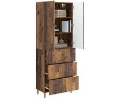 Spintelė 2 pcs Sendintos medienos 66 x 34,5 x 90 cm