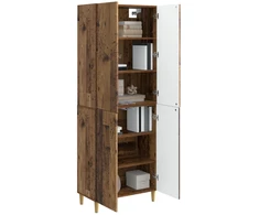 Spintelė 2 pcs Sendintos medienos 66 x 34,5 x 90 cm
