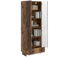 Spintelė 2 pcs Sendintos medienos 66 x 34,5 x 95 cm