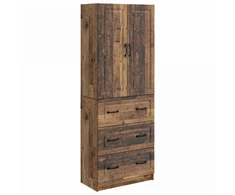 Spintelė 2 pcs Sendintos medienos 66 x 34,5 x 87 cm