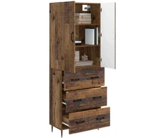 Spintelė 2 pcs Sendintos medienos 66 x 34,5 x 90 cm