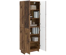 Spintelė 2 pcs Sendintos medienos 66 x 34,5 x 90 cm