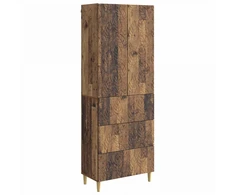 Spintelė 2 pcs Sendintos medienos 66 x 34,5 x 90 cm