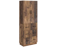 Spintelė 2 pcs Sendintos medienos 66 x 34,5 x 87 cm