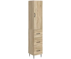 Spintelė 2 pcs Sonoma ąžuolas 33 x 34,5 x 90 cm