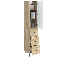 Spintelė 2 pcs Sonoma ąžuolas 34,5 x 34,5 x 90 cm