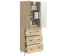 Spintelė 2 pcs Sonoma ąžuolas 66 x 34,5 x 90 cm
