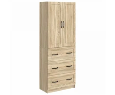 Spintelė 2 pcs Sonoma ąžuolas 66 x 34,5 x 87 cm