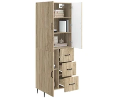 Spintelė 2 pcs Sonoma ąžuolas 66 x 34,5 x 89,5 cm