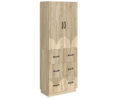 Spintelė 2 pcs Sonoma ąžuolas 66 x 34,5 x 87 cm