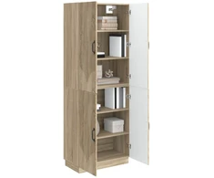 Spintelė 2 pcs Sonoma ąžuolas Apdirbta mediena