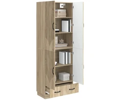 Spintelė 2 pcs Sonoma ąžuolas Apdirbta mediena