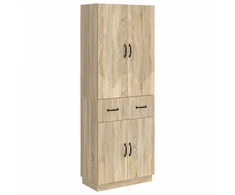 Spintelė 2 pcs Sonoma ąžuolas Apdirbta mediena