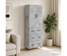Spintelė 2 vnt. 66 x 34,5 x 90 cm Apdirbta mediena Betono pilka