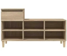Spintelė batams, ąžuolo spalvos, 102x36x60cm, apdirbta mediena