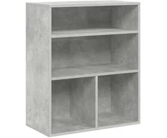 Spintelė knygoms, betono pilka, 60x30x71,5 cm, MDP