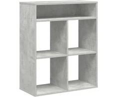 Spintelė knygoms, betono pilka, 66x31x80 cm, MDP
