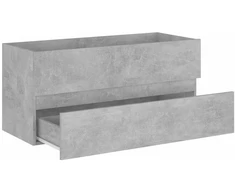 Spintelė praustuvui, betono pilkos spalvos, 100x38,5x45cm, MDP