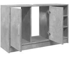 Spintelė praustuvui, betono, 90x29x55cm, apdirbta mediena