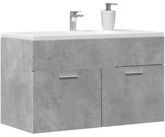 Spintelė praustuvui, betono, 90x38,5x46cm, apdirbta mediena