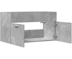 Spintelė praustuvui, betono, 90x38,5x46cm, apdirbta mediena