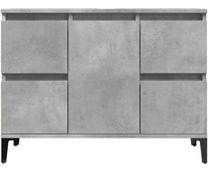 Spintelė praustuvui, betono pilka, 80x33x60cm, apdirbta mediena