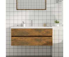 Spintelė praustuvui, dūminio ąžuolo, 100x38,5x45cm, mediena