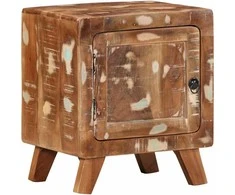 Spintelė prie lovos 40x32x46 cm Regeneruota medžio masyvo