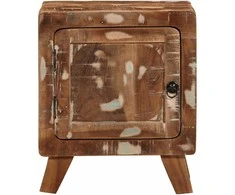 Spintelė prie lovos 40x32x46 cm Regeneruota medžio masyvo