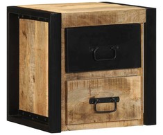 Spintelė prie lovos 40x35x40 cm Tvirtas neapdorotas medis Mango