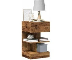 Spintelė prie lovos Old Wood 40x35x65 cm Inžinierinė mediena