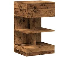 Spintelė prie lovos Old Wood 40x35x65 cm Inžinierinė mediena