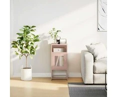 spintelė prie lovos rožinė 36x39x78 cm šaltai valcuotas plienas