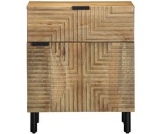 Spintelė prie lovos Ruda 50x33x60 cm Medžio masyvo Mango