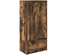 Spintelė su 2 stalčiais rūkytas ąžuolas 55,5x34x119,5cm mediena