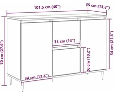 Kabalas Amatininkų ąžuolas 101,5 x 35 x 70 cm Apdirbta mediena