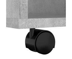 Spintelė su ratukais, betono, 60x35x75cm, apdirbta mediena