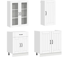 Virtuvės vienetas LUCCA 8 pcs Balta Apdirbta mediena
