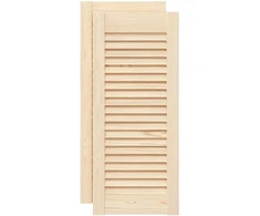 Spintelės durelės, 2vnt., 69x29,5cm, pušis, žaliuzių dizaino