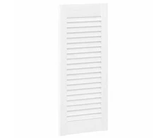 Spintelės durelės, 2vnt., baltos, 69x29,5cm, žaliuzių dizaino