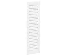 Spintelės durelės, 2vnt., baltos, 99x29,5cm, žaliuzių dizaino