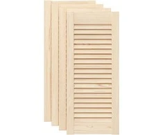Spintelės durelės, 4vnt., 69x29,5cm, pušis, žaliuzių dizaino